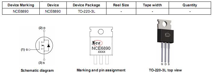 NCE6890 封装和订购信息